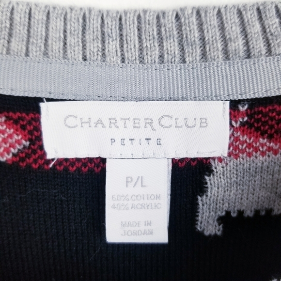 Charter Club Scottie Dog Novelty Sweater - Picture 4 of 9